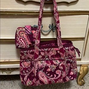 Vera Bradley handbag & wallet, Piccadilly plum